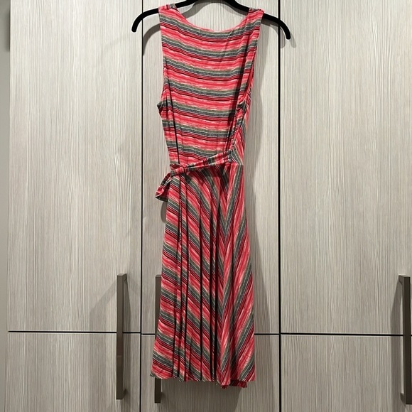 Bailey 44 | Emile Faux Wrap Dress |‎ Multicolor Striped | Size Medium - Picture 6 of 14